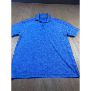 Under Armour Mens XL Blue Performance Polo Shirt HeatGear Golf